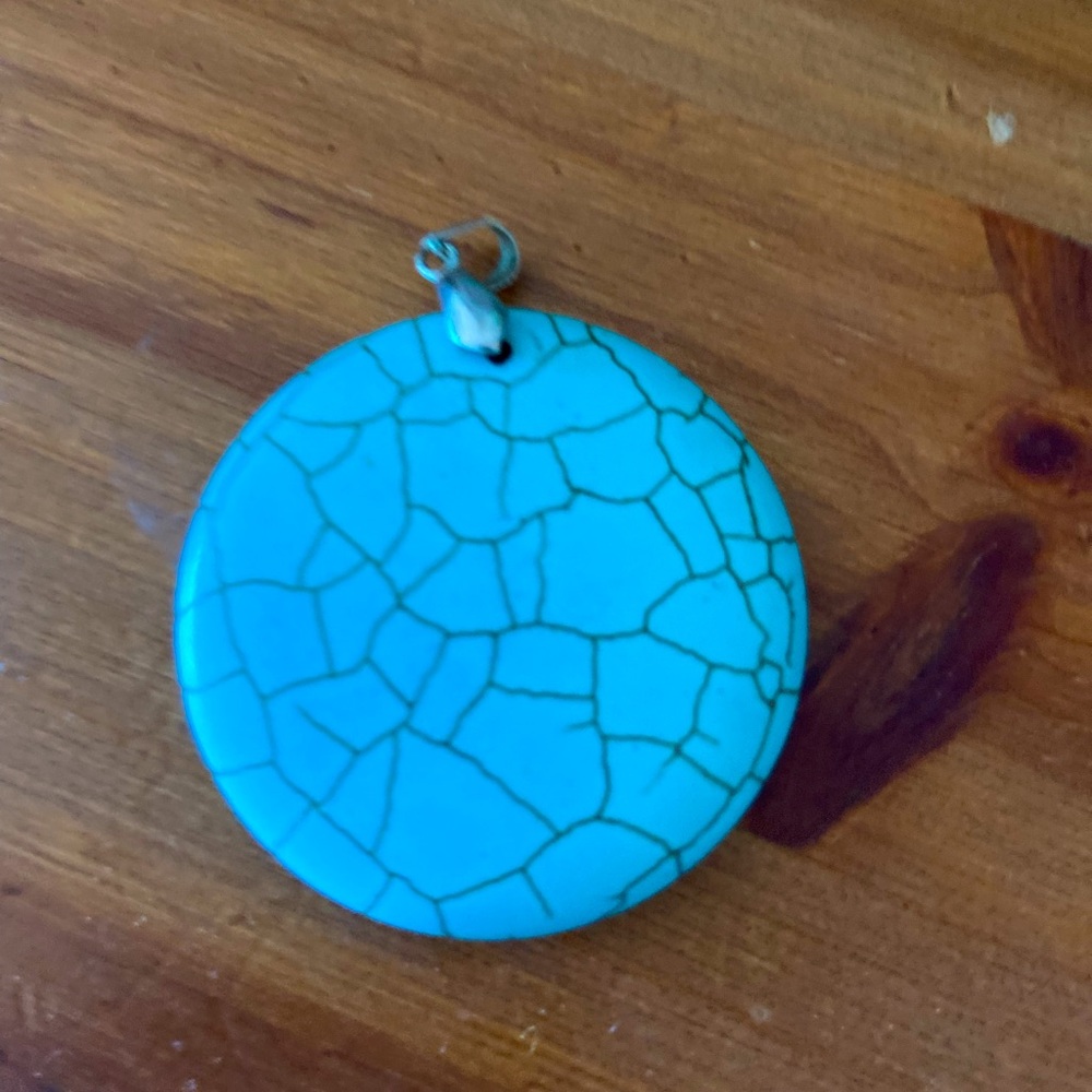 Stella & Dot statement pendant - turquoise